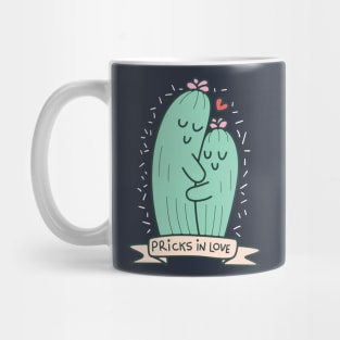 Pricks in love cactus Mug